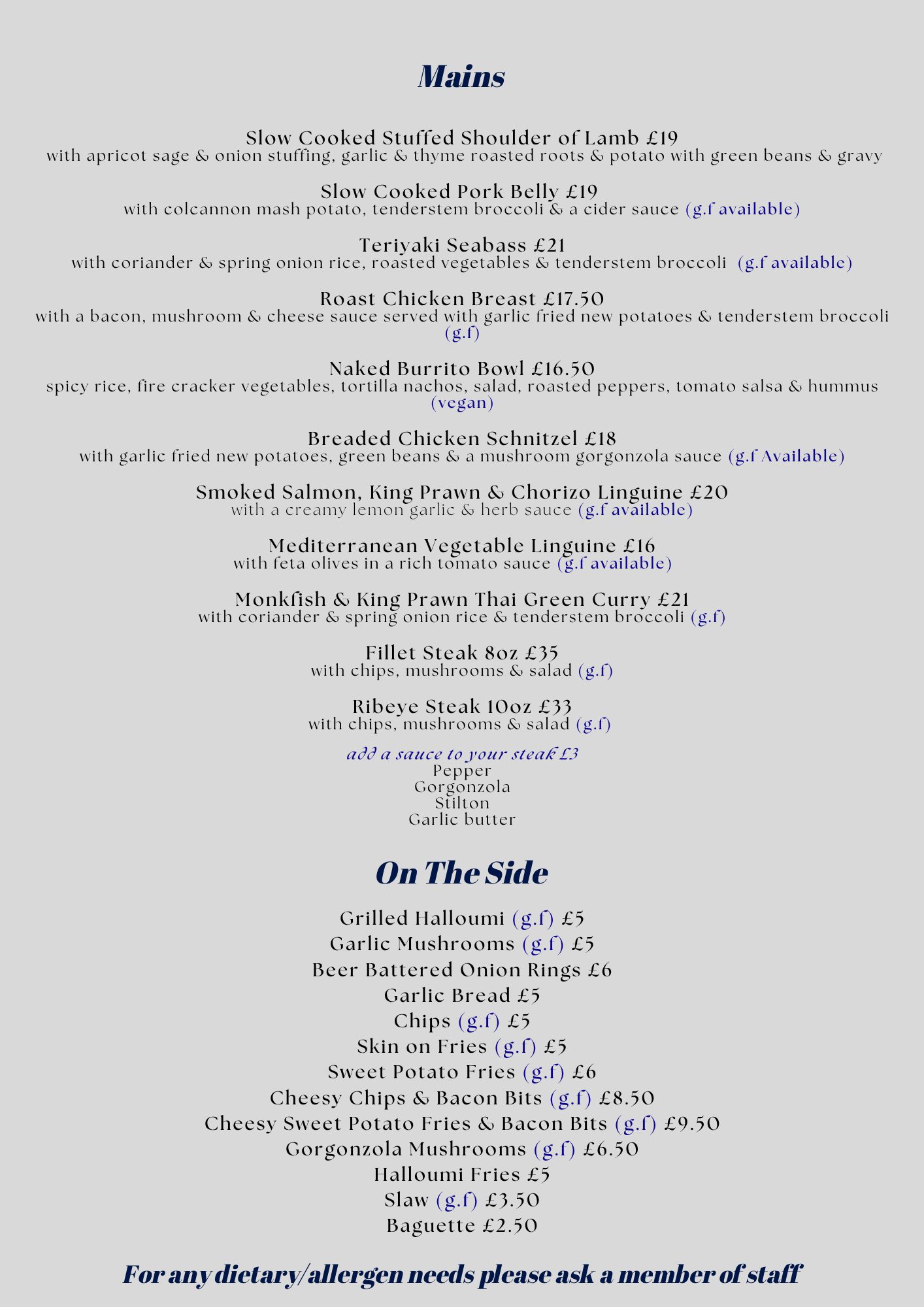 Menu P2