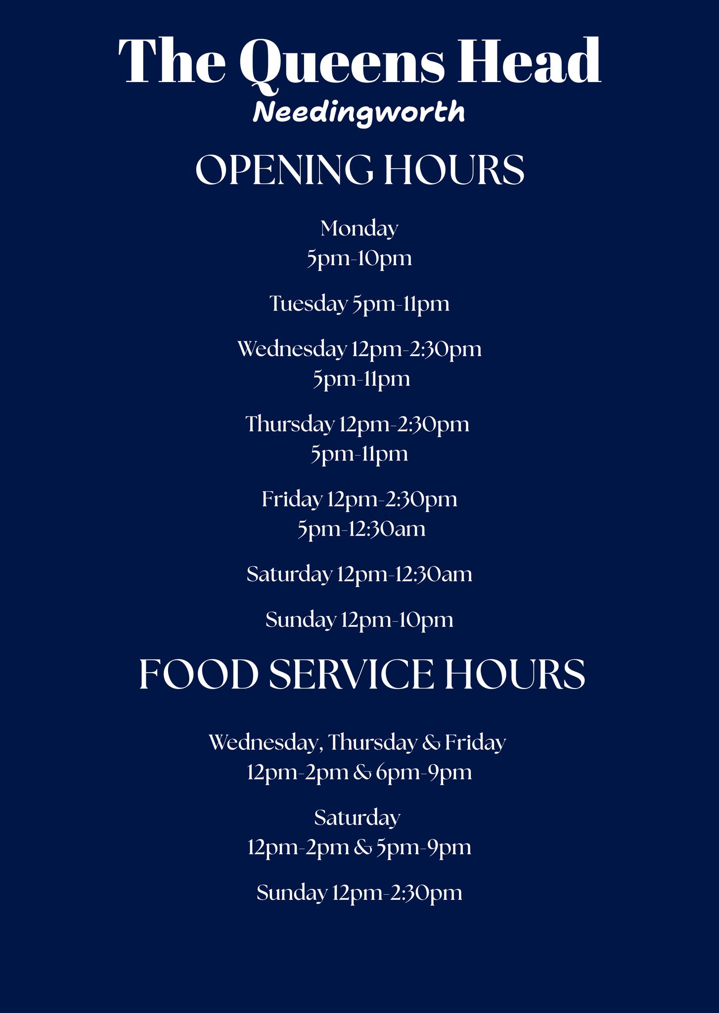 Opening Hours